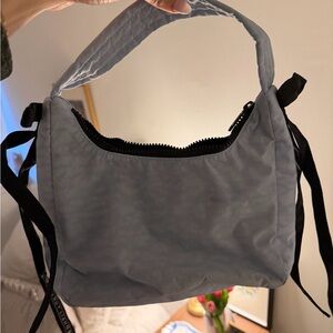 BAGGU x Sandy Liang Light Blue Shoulder Bag with Black Accents